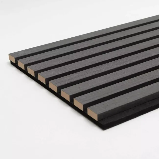 Trepanel XL® 3m Noir Black Acoustic Wood Standard Slat Panels