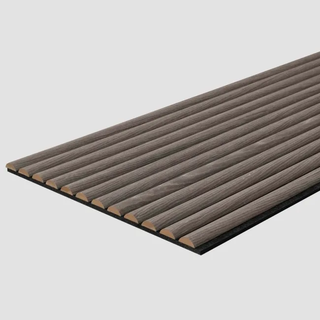 Trepanel Design® Silver on Dark Grey Felt Curve Acoustic Wall Panels