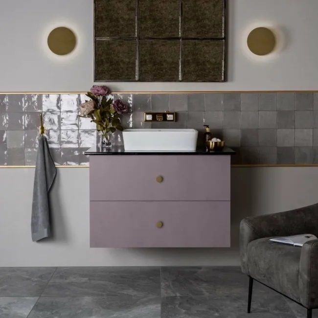Vernice Storm Grey Gloss Rustic Wall Tiles