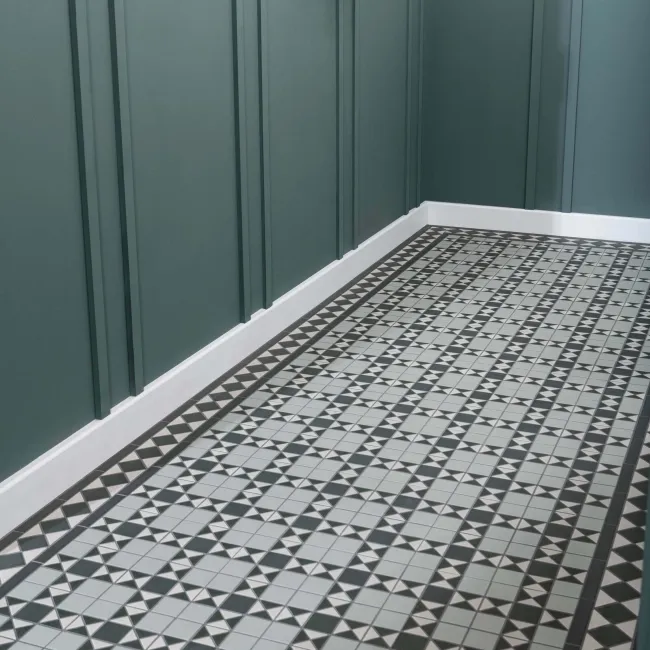 Churchill Mixed Green Mosaic Victorian Matt Tiles