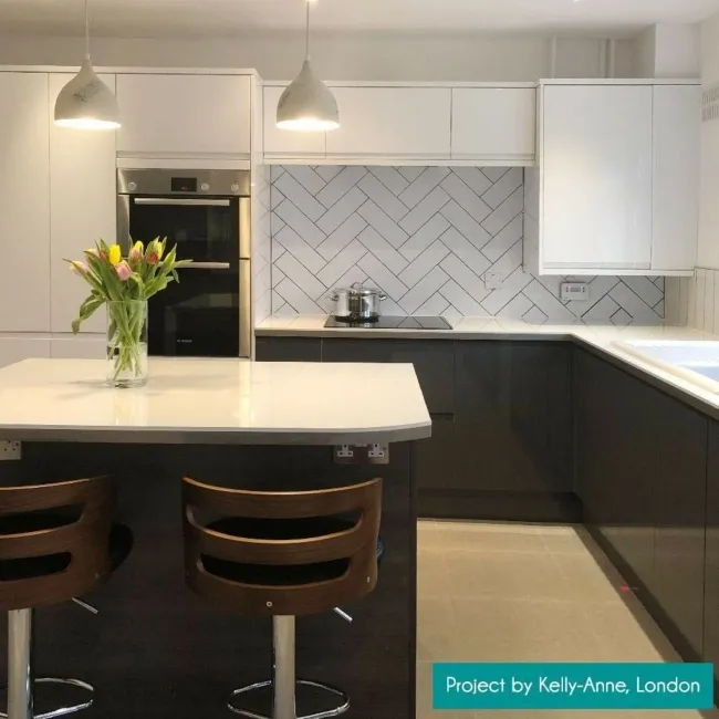 Rhian Blanco White Ceramic White Matt Brick Wall Tiles