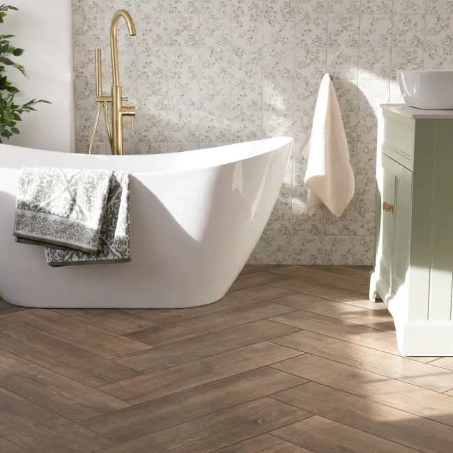 Willow Dark Oak Matt Wood Effect Wall and Floor Tiles