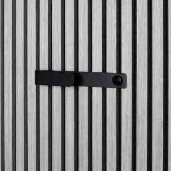 Trepanel Customise® Black Horizontal Metal Hook with Black Screw