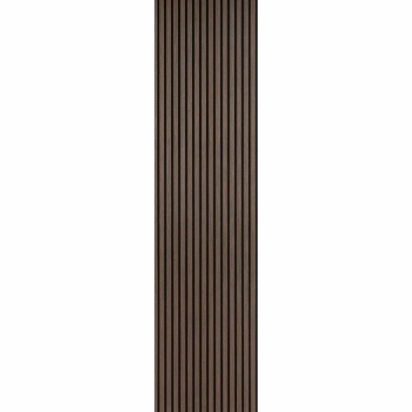 Trepanel® Walnut Brown Acoustic Wood Slat Panels | Walls & Floors