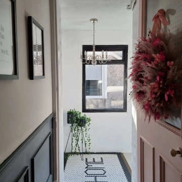 Pixel White 23x23 Hexagon Matt Mosaic Tiles