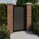 LuxeLine® Dark Grey Garden Gate 1730x900mm - Standard Handle