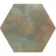 Oaken Teal Oxidised Hexagon Tiles