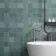Zellige Mini Aqua Square Gloss Wall Tiles