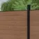 LuxeLine® Teak Composite Fence Panel with Buried Aluminium Post 6ft