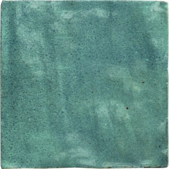 Zellige Mini Aqua Square Gloss Wall Tiles