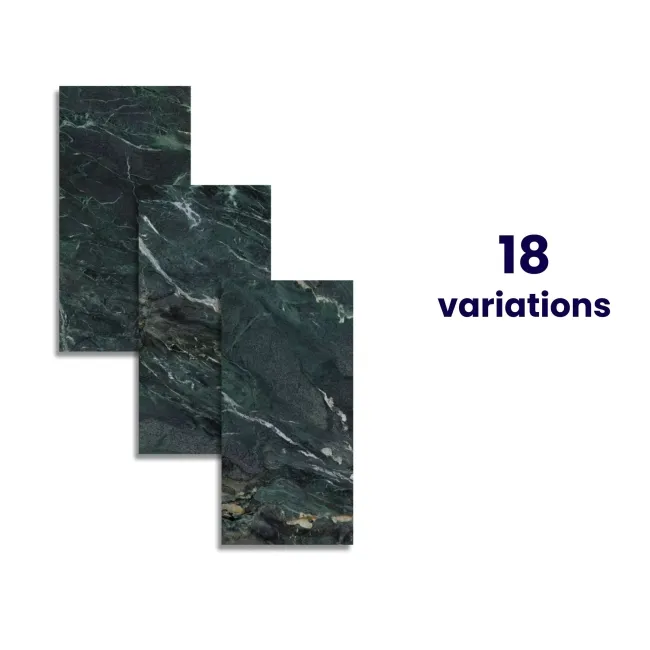 Deluxe Green Polished Marble Effect Wall and Floor Tiles