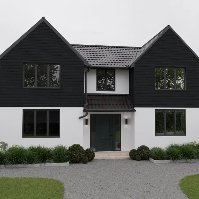 LuxeLine® Black Embossed Shiplap Composite Wall Cladding - 2900mm