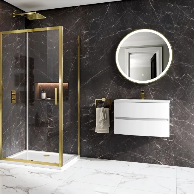 Trepanel Style® Black Marble Effect Matt WPC Laminated Wall Panel