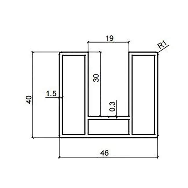 LuxeLine® Concrete Post Channel Adaptor 180cm