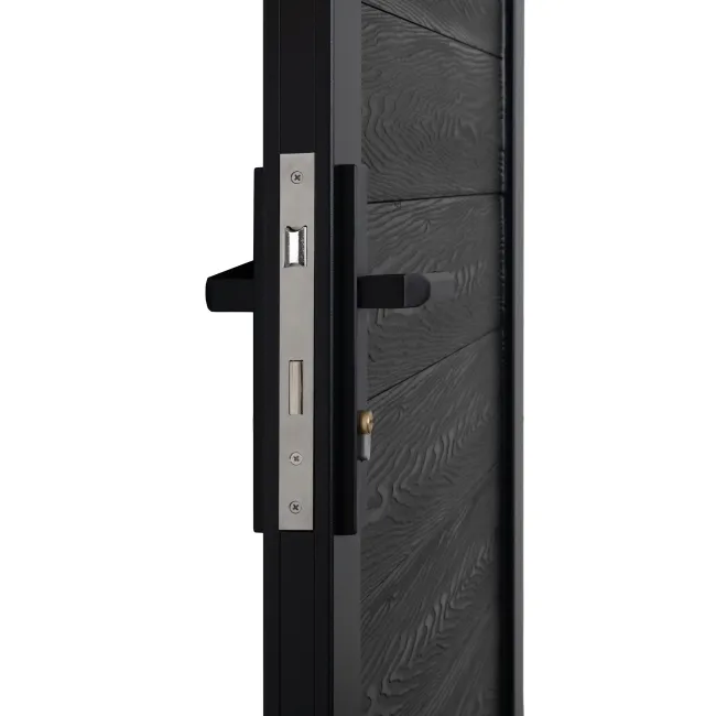 LuxeLine® Black Garden Gate 1730x900mm - Standard Handle