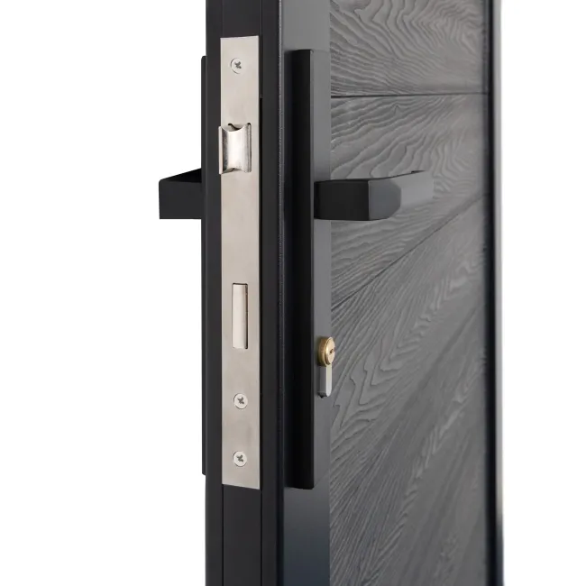 LuxeLine® Dark Grey Garden Gate 1730x900mm - Standard Handle