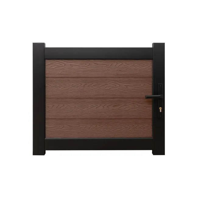 LuxeLine® Teak Garden Gate 750x900mm - Standard Handle