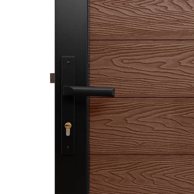 LuxeLine® Teak Garden Gate 750x900mm - Standard Handle