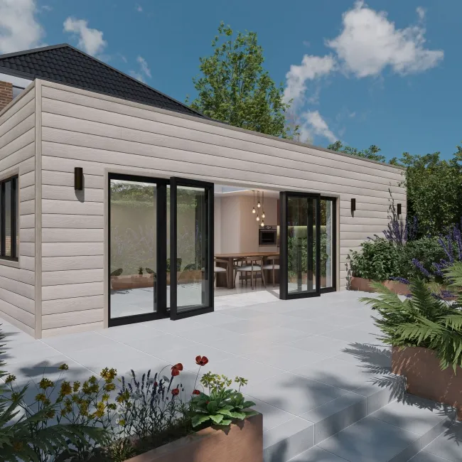 LuxeLine® Beige Embossed Shiplap Composite Wall Cladding - 2900mm