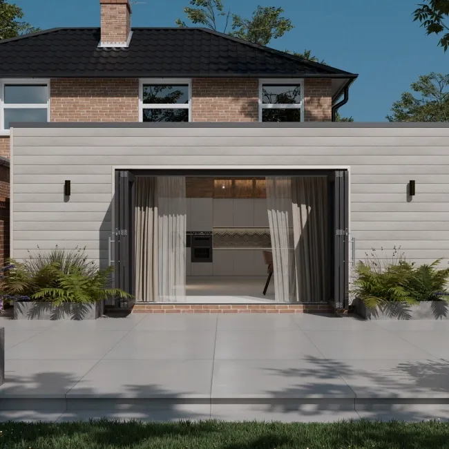 LuxeLine® Beige Embossed Shiplap Composite Wall Cladding - 2900mm