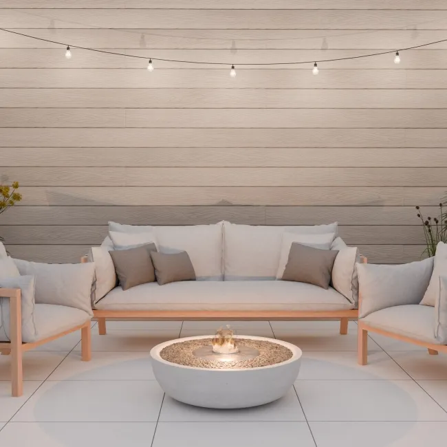 LuxeLine® Beige Embossed Shiplap Composite Wall Cladding - 2900mm