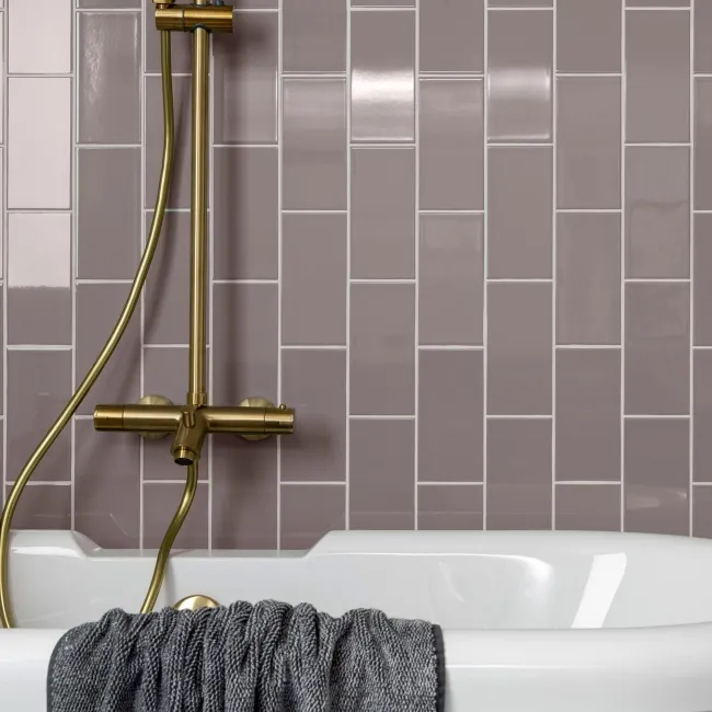 Prismatics Gloss 200x100 Woodpigeon Grey Wall Tiles