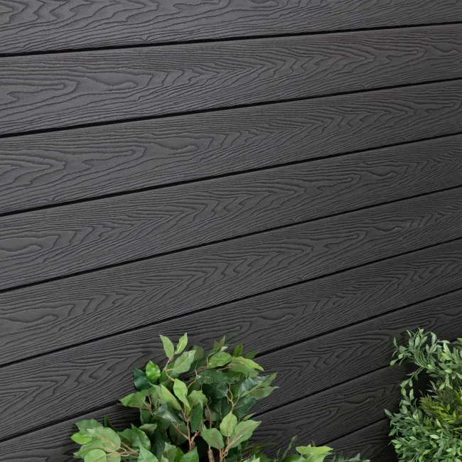 LuxeLine® Black Embossed Shiplap Composite Wall Cladding - 2900mm
