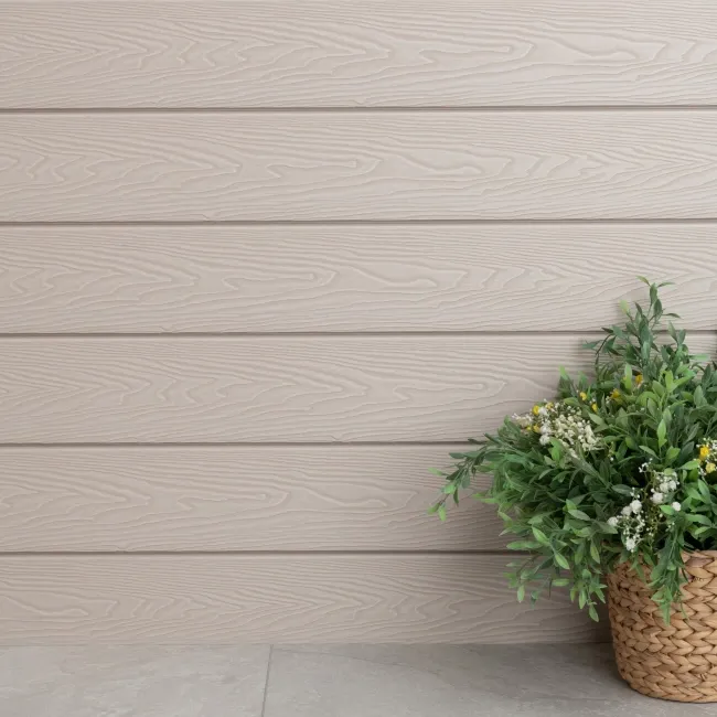 LuxeLine® Beige Embossed Shiplap Composite Wall Cladding - 2900mm
