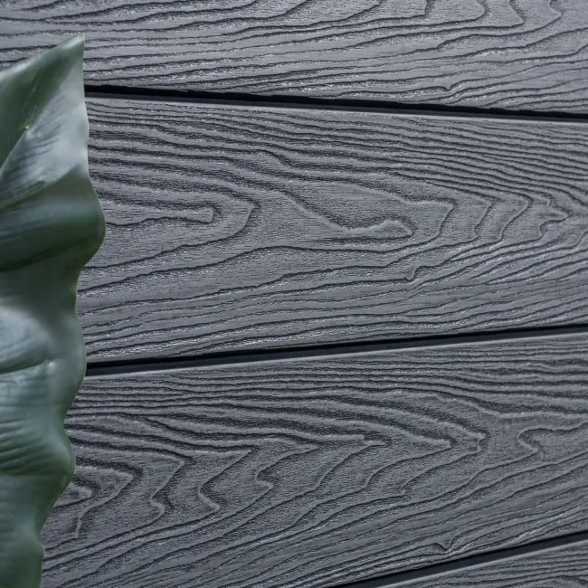 LuxeLine® Dark Grey Embossed Shiplap Composite Wall Cladding - 2900mm
