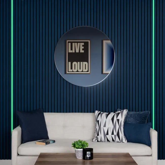 Trepanel Bright® Wall Panel Bluetooth Multi Colour LED Strip Lights With White Casing – 2.4m Pack of 2