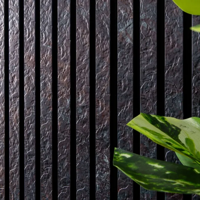 Trepanel Design® Dark Peacock Slate Effect Acoustic Wall Panels