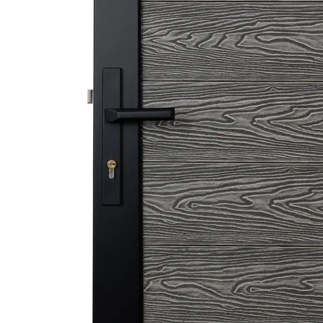 LuxeLine® Grey Garden Gate 1730x900mm - Standard Handle