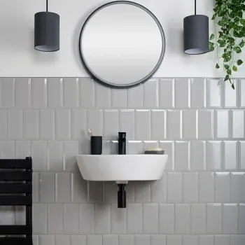 Metro Jubilee Grey Gloss 200x100 Tiles