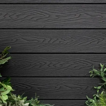 LuxeLine® Black Embossed Shiplap Composite Wall Cladding - 2900mm