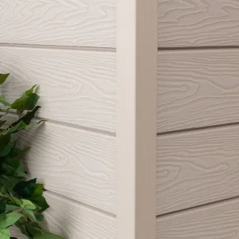 LuxeLine® Beige Textured Composite Cladding Edging Corner Trim - 2500mm