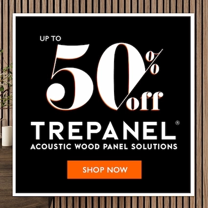 50% Off Trepanel Acoustic Wall Panels