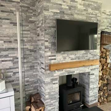 Crystal Arctic Grey Split Face Tiles