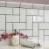 White Chapel Gloss White Flat Mini Metro Tiles