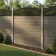 LuxeLine Composite Fence Panel Light Grey - Geometric Decorative Screen for Own Post