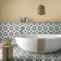 Sahara Bloom Blue Matt Patterned Wall and Floor Tiles