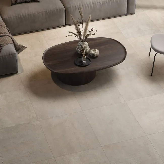 Luna Beige Stone Effect Porcelain Floor Tiles 800x800