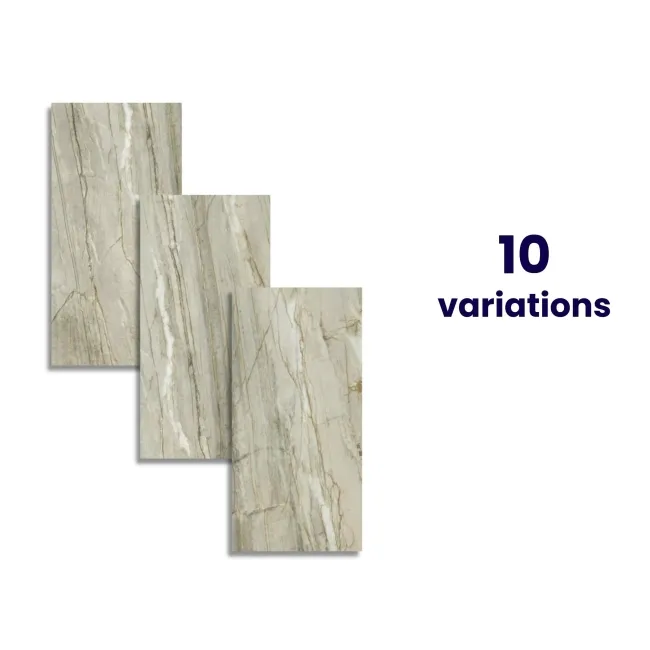 Falls Green Semi Polished Marble Effect Large Wall and Floor Tiles