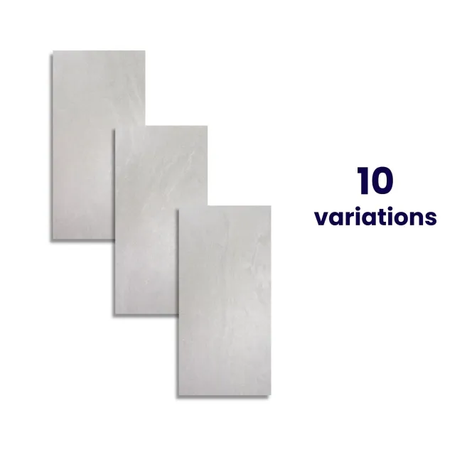 Hadlow Silver Matt Slate Effect Wall And Floor Tiles