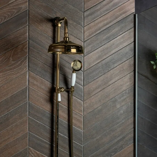 Bonsai Chevron Wood Effect Porcelain Wall Tiles