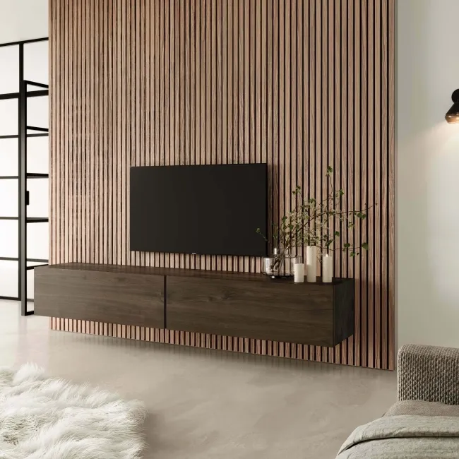 Trepanel® Autumn Brown Oak Acoustic Wood Wall Panels