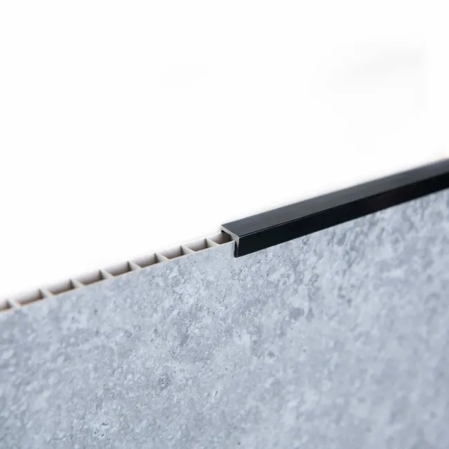 Trepanel Aqua® Shower Panel PVC End Cap Black