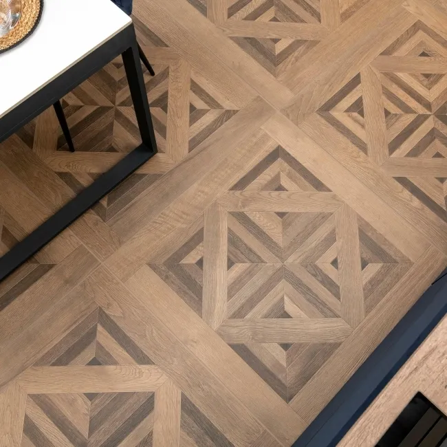 Galloway Walnut Brown Matt Parquet Wood Effect Floor Tiles