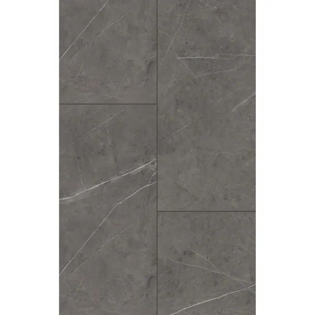 Trepanel Aqua Luxe® Grey Marble Effect Satin SPC Wall Panel 4 Pack (Covers 2.80 SQM)