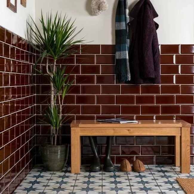 Victorian Melado Gloss Brown Metro Tiles