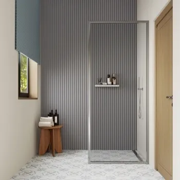 Trepanel Aqua 3D® Waterproof Grey Fluted Wall Panel 3 Pack (Covers 1.80 SQM)